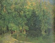 Vincent Van Gogh A Lane in the Public Garden at Arles (nn04) oil painting on canvas